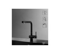 Elleci Miscelatore monocomando con canna girevole e doccetta estraibile STREAM PLUS MGKSTP78 finitura G78 espresso