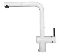 Elleci Miscelatore monocomando con canna girevole e doccetta estraibile STREAM PLUS MKKSTP96 finitura K96 bianco