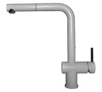 Elleci Miscelatore monocomando con canna girevole e doccetta estraibile STREAM PLUS MMKSTP79 finitura M79 alluminio