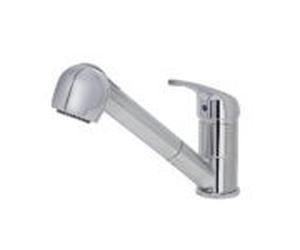 Elleci Miscelatore monocomando con canna girevole e doccetta estraibile VENERE MIKVENCR finitura CR cromato