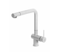 Elleci Miscelatore monocomando con canna girevole STREAM MGKSTR68 finitura G68 bianco