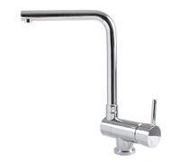Elleci Miscelatore Monocomando, Reclinabile, Linea Danubio, Inox, Cromato - MIKDANCR