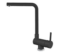 Elleci Danubio Miscelatore Monocomando con Canna Girevole, Full Nero 40