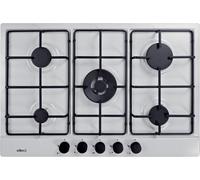 ELLECI Piano Cottura 5 Fuochi a Gas Larghezza 75 cm in Granitek colore Bianco - PGSS75368CB Style 75 G68