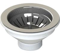 ELLECI Piletta basket lavello 3,5 completa 85 mm in acciaio inox - WBB90STPLUXR