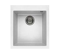 Elleci Quadra 100 LGQ10068 - Lavello 1 vasca in Granitek (G68 Bianco)