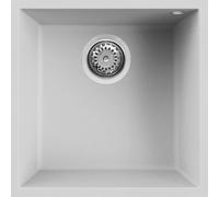 Lavello Elleci Incasso Sottotop 1 Vasca 44x44 Quadra 102 Bianco LGQ10268BSO