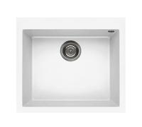 ELLECI QUADRA 105 LKQ10596 LAVELLO MONOVASCA 57x50CM IN KERATEK BIANCO