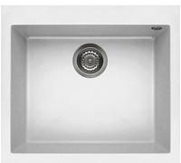 Lavello Elleci Incasso 1 vasca 61x50 Quadra 110 Granitek Bianco Pietra LGQ11052