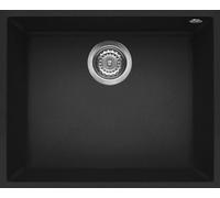 Elleci Quadra 105 Sottotop LGQ10540BSO - Lavello 1 vasca in Granitek (G40 Nero)