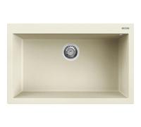 ELLECI QUADRA 130 LGQ13062 Lavello 1 Vasca Bianco Antico Granitek cm 79x50cm