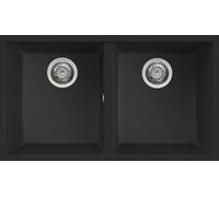 Elleci Quadra 350 Lavello Keratek Plus 2 Vasche 76 Cm LKQ35086BSO