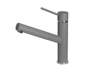 Elleci Reno Miscelatore, Metallo, Titanium M 73, 18.6x4x15.5 cm