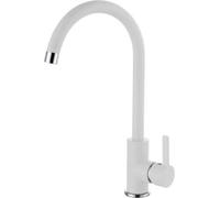 Rubinetto Miscelatore Cucina Elleci canna alta monocomando Bianco MGKC0168