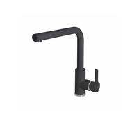 ELLECI Rubinetto Cucina Miscelatore con Doccetta Estraibile Monocomando in Granitek colore Full Black G40 - MGKC0240