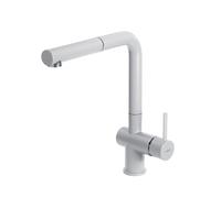 Rubinetto Miscelatore Cucina Elleci Stream Plus Granitek Bianco MGKSTP68