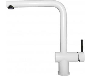 ELLECI Rubinetto Cucina Miscelatore Lavello Monocomando a Canna Alta in Keratek colore Bianco K96 - MKKSTR96 Stream