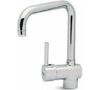 ELLECI Rubinetto Cucina Miscelatore Lavello Monocomando con Canna Alta Girevole 200 x 275mm colore Cromo - MIKSENCR