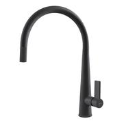 Elleci Rubinetto Miscelatore Cucina Monocomando Canna Girevole Doccetta Estraibile Athena Plus Granitek 40 Nero MGKATP40