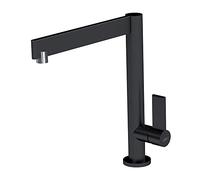 Elleci Rubinetto Miscelatore Cucina Monocomando Canna Girevole Tema Keratek Plus 86 Nero Black Assoluto MKKTEM86