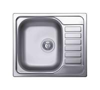 ELLECI SKY 125 LIX125SACSX LAVELLO 1 VASCA CON GOCCIOLATOIO A DESTRA 58x50 CM - INOX