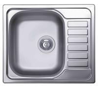 ELLECI SKY 125 LIX125SACSX LAVELLO 1 VASCA CON GOCCIOLATOIO A DESTRA 58x50 CM - INOX
