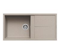 Elleci UNICO 480 LGU48051 Lavello 100x50 1 Vasca Reversibile Avena Granitek