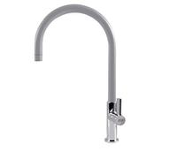 Elleci Volta Miscelatore Monocomando con Canna Girevole, Alluminio 79