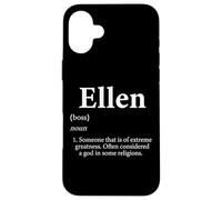 Ellen Definizione Carino Personalizzato Nome Ellen Custodia per iPhone 16 Plus