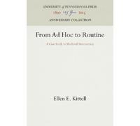 Ellen E. Kittell From Ad Hoc to Routine (Copertina rigida)