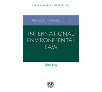 Ellen Hey Advanced Introduction to International Environmenta (Copertina rigida)