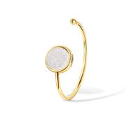 Ellen Kvam Jewelry Circle Bracelet 18Kt Gold plated, White