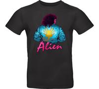 Ellen Ripley Alien Xenomorph Space Planet Fantasy Movie Men's Cotton T-Shirt Black Shirt Top Tee L