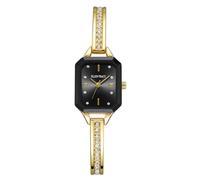 Ellen Tracy Orologio da donna - Sunray Octagon Quadrante con cristalli sfaccettati, cassa piccola da 20 mm, analogico al quarzo, design con cinturino senza lacci, confezione regalo inclusa