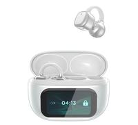 ELLENNE - Auricolari IA con Traduzione Simultanea in Tempo Reale, Bluetooth, Cuffie Wireless AI con Display Touch a Colori, Audio Hi-Fi Direzionale per Viaggi e Lavoro (Bianco)
