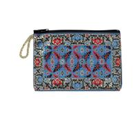 ELLENNE Borsellino Portamonete Donna Design Orientale Tappeto Arabo C02 | Pochette in Tessuto con Cerniera | Portafoglio Etnico in Stile Orientale Turco Greco per Monete, Carte e Chiavi da Donna