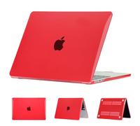 ELLENNE Custodia per MacBook Pro 14 M5 M4 M3 M2 M1 2026-2021, Rosso | Case Trasparente Crystal per Apple MacBook Pro 14.2" Cover 2026 2025 2024 2023 2022 2021 A3427 A3426 A3434 A3112 A2442