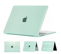 ELLENNE Custodia per MacBook Pro 14 M5 M4 M3 M2 M1 2026-2021, Verde | Case Trasparente Crystal per Apple MacBook Pro 14.2" Cover 2026 2025 2024 2023 2022 2021 A3427 A3426 A3434 A3112 A2442