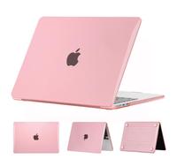 ELLENNE Custodia per MacBook Pro 16 M5 M4 M3 M2 M1 2026-2021, Rosa | Case Trasparente Crystal per Apple MacBook Pro 16.2 Cover 2026 2025 2024 2023 A3429 A3428 A3403 A3186 A2485 A2991 A2780