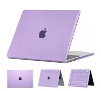 ELLENNE Custodia per MacBook Pro 16 M5 M4 M3 M2 M1 2026-2021, Viola | Case Trasparente Crystal per Apple MacBook Pro 16.2 Cover 2026 2025 2024 2023 A3429 A3428 A3403 A3186 A2485 A2991 A2780