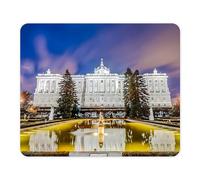ELLENNE - Tappetino Mouse 24x20cm Design Città, Paesi e Monumenti Iconici del Mondo - Mousepad Antiscivolo e Lavabile per PC, Ufficio, Gaming e Laptop (Spagna - Madrid - Palacio Real)