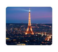 ELLENNE Tappetino Mousepad Parigi Francia Torre Eiffel 24x20cm C71 | ELLENNE - Tappetino Mouse Panorama Città Mondo Foto Artistica - Mousepad per PC, Ufficio, Gaming e Laptop
