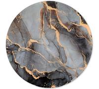 ELLENNE Tappetino Mousepad Rotondo 20cm con Cuciture - Marmo d'Eclissi|23