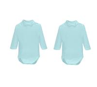 Ellepi 2 Pezzi Body Lupetto Neonato Neonata Manica Lunga AF2800 Caldo Cotone Interlock. Celeste 18 Mesi