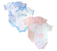 Ellepi 3 Body in caldo cotone a maniche corte 3 pezzi (bianco, 4 anni)