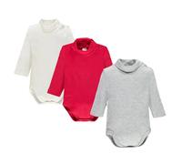 Ellepi 3 Pezzi Body Lupetto Neonato Neonata Manica Lunga AF2800 Caldo Cotone Interlock. Panna Grigio Rosso 18 mesi