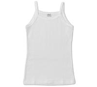 Ellepi (3 Pezzi) Canottiera Bambina Spalla Stretta in 100% Cotone Bianco 8228