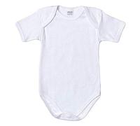 Ellepi 6 Body Bimbo in Puro Cotone Anallergico con Cuciture Comfort Colore Bianco Mezza Maniche. Taglia 9 Mesi