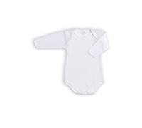 Ellepi 6 Pezzi Body Neonato Neonata Manica Lunga AF890 in Cotone Interlock. Bianco 1 Mese