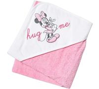Ellepi Accappatoio Neonato Disney Triangolo Cotone Spugna Bambino Bambina Topolino Minnie Bagnetto Mesi Anni Regalo Nascita Asciugamano Baby Fasciatoio Bimbi (Fucsia)